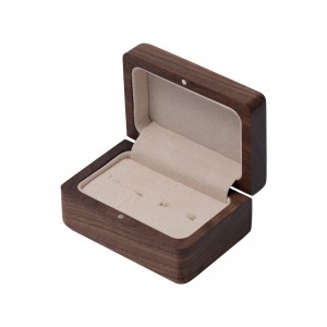 2023 Classic Elegant Vintage Luxury double ring box custom Jewelry packaging box